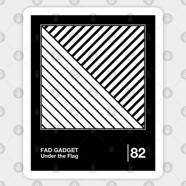 Fad Gadget / Minimalist Graphic Artwork Fan Design Sticker by saudade